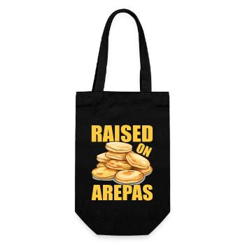 Venezolanische Arepas - Geschenkbeutel für Flaschen - Schwarz - Vorne