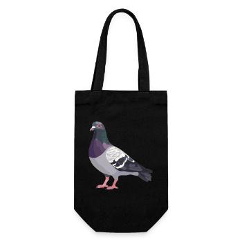 Pigeons Pigeon - Gift Bag for Bottles - black - Front