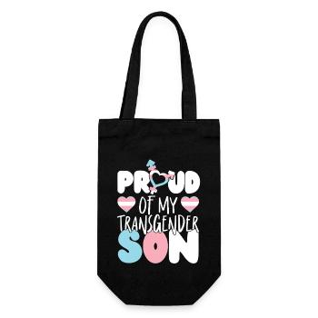 Transgender Trans LGBT Pride - Gift Bag for Bottles - black - Front