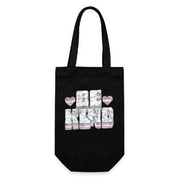 Transgender Trans LGBT Pride - Geschenkbeutel für Flaschen - Schwarz - Vorne