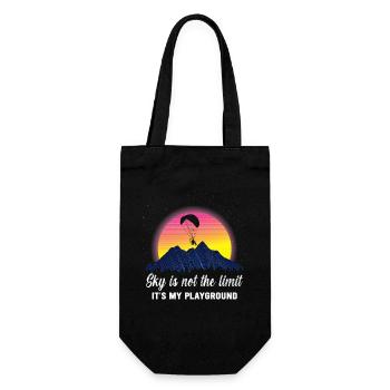 Le ciel n’est pas la limite, c’est mon terrain de jeu - Sac à bouteille - noir - Devant