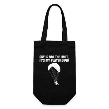 Le ciel n’est pas la limite, c’est mon terrain de jeu - Sac à bouteille - noir - Devant