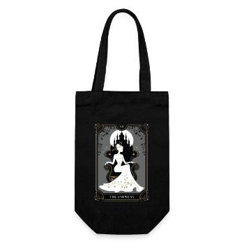 Tarotkarte - Geschenkbeutel für Flaschen - Schwarz - Vorne