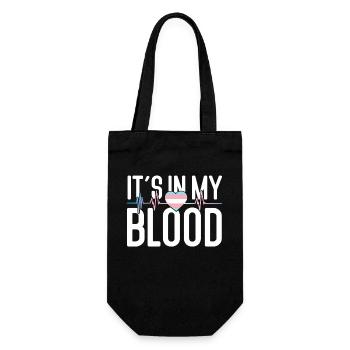 Transgender Trans LGBT Pride - Gift Bag for Bottles - black - Front
