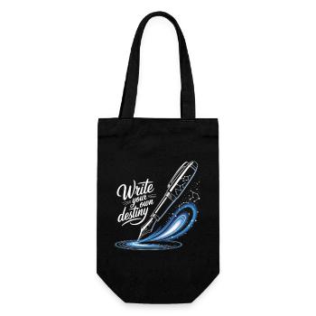 Write Your Own Destiny - Gift Bag for Bottles - black - Front