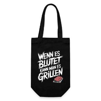 Meat Is My Vegetable Shirt - Gift Bag for Bottles - black - Front