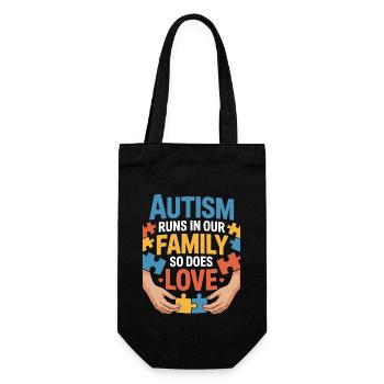 Frères et sœurs autistes - Sac à bouteille - noir - Devant