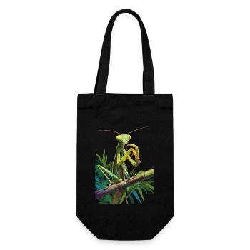 Praying mantises Praying mantis - Gift Bag for Bottles - black - Front
