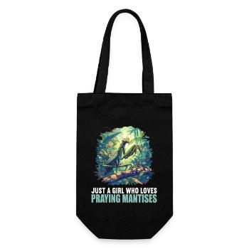 Praying mantises Praying mantis - Gift Bag for Bottles - black - Front
