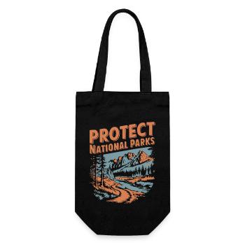 Protéger les parcs nationaux à l’extérieur Forêt Nature - Sac à bouteille - noir - Devant