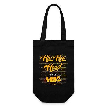 Hip-Hop Head Since 1982 - 43 Years of Real Flow - Gift Bag for Bottles - black - Front