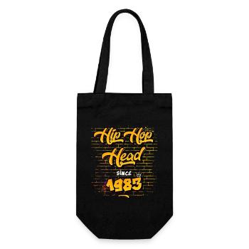 Hip-Hop Head Since 1983 - 42 Years of Street Beats - Gift Bag for Bottles - black - Front