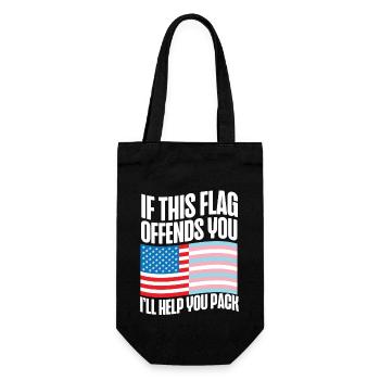Transgender Trans LGBT Pride - Gift Bag for Bottles - black - Front