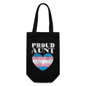 Transgender Trans LGBT Pride - Gift Bag for Bottles - black - Front