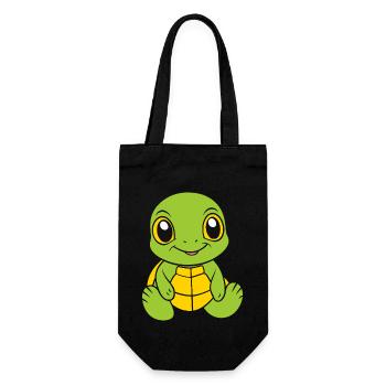 tortoise - Gift Bag for Bottles - black - Front