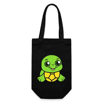 tortoise - Gift Bag for Bottles - black - Front