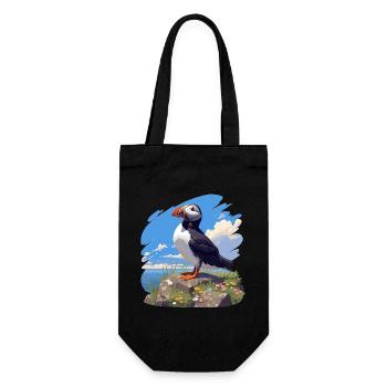 Puffin - Gift Bag for Bottles - black - Front