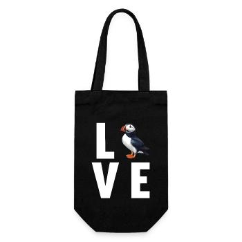 Puffin - Gift Bag for Bottles - black - Front