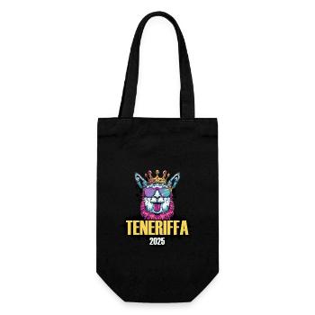 Tenerife 2025 Alpaca Party Holiday - Gift Bag for Bottles - black - Front