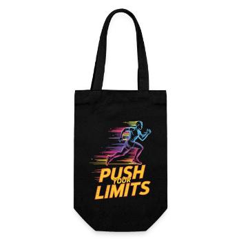 Motivation for runners and athletes - Gift Bag for Bottles - black - Front