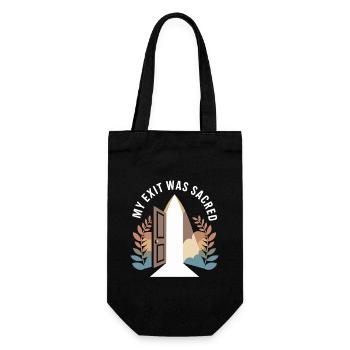 Former religious community survivors - Gift Bag for Bottles - black - Front