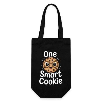 Cookies Saying Chocolate Cookies Funny Cookie Gift - Gift Bag for Bottles - black - Front