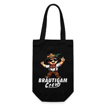 BRÄUTIGAM CREW - Geschenkbeutel für Flaschen - Schwarz - Vorne