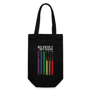 Célébrer la diversité, pas la division, l’unité - Sac à bouteille - noir - Devant