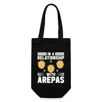 Venezuelan Arepas - Gift Bag for Bottles - black - Front