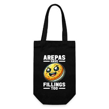 Arepas vénézuélienne - Sac à bouteille - noir - Devant
