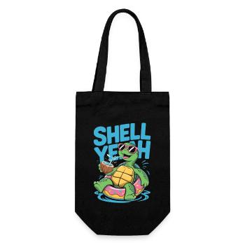 Shell yeah – Chill Turtle - Sac à bouteille - noir - Devant