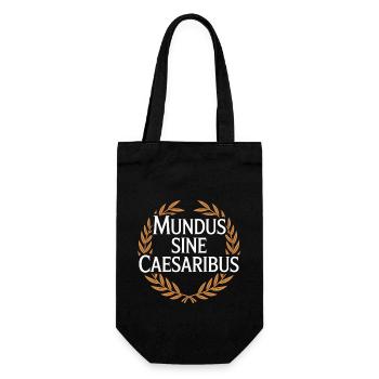 Mundus Sine Caesaribus World without Caesars - Gift Bag for Bottles - black - Front