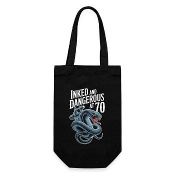 Des personnes âgées tatouées vieillissant fièrement, - Sac à bouteille - noir - Devant