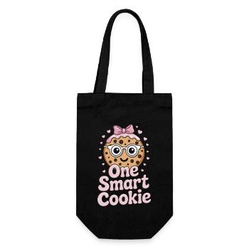 Cookies Saying Chocolate Cookies Funny Cookie Gift - Gift Bag for Bottles - black - Front