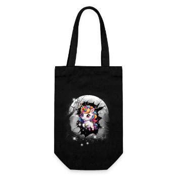 Unicorn Unicorn Mythical Creature Mythical Creature Kids - Gift Bag for Bottles - black - Front