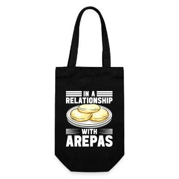 Venezolanische Arepas - Geschenkbeutel für Flaschen - Schwarz - Vorne