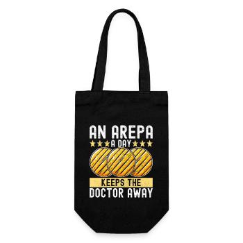 Arepas vénézuélienne - Sac à bouteille - noir - Devant