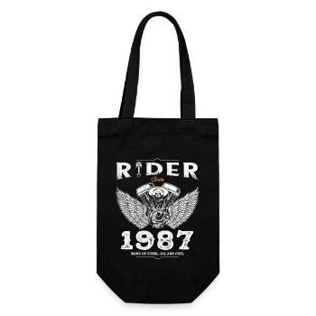 Rider Since 1987 - 38 Years of Speed & Adventure - Gift Bag for Bottles - black - Front