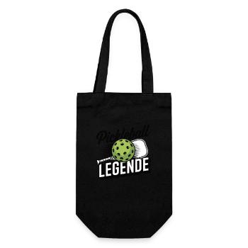Pickleball Legende - Geschenkbeutel für Flaschen - Schwarz - Vorne