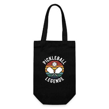 Pikleball Legende - Geschenkbeutel für Flaschen - Schwarz - Vorne
