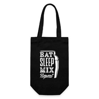 Manger Dormir Mix Répéter Barman Mode de vie - Sac à bouteille - noir - Devant