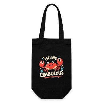 Feeling Crabulous - Geschenkbeutel für Flaschen - Schwarz - Vorne