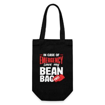Cornhole Lover Sauvetage d’urgence Pouf - Sac à bouteille - noir - Devant