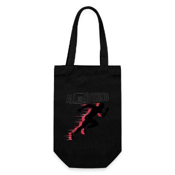 All Or Nothing Runner Silhouette Energy - Gift Bag for Bottles - black - Front