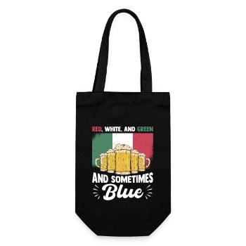 Fiesta mexicaine Siesta Rouge Blanc Vert Bleu - Sac à bouteille - noir - Devant