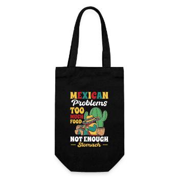 Problèmes mexicains Beaucoup de nourriture Pas assez d’estomac - Sac à bouteille - noir - Devant