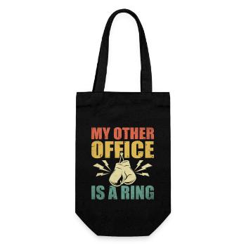 Mon autre bureau est un athlète de gymnastique de sport de ring - Sac à bouteille - noir - Devant