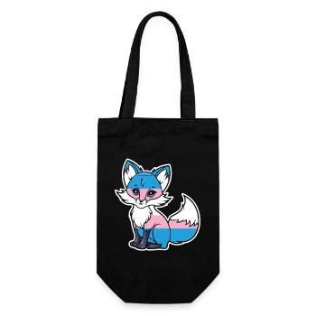 Fierté LGBT transgenre - Sac à bouteille - noir - Devant