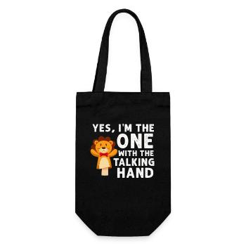 Puppetry Puppeteer Puppet Puppets - Gift Bag for Bottles - black - Front