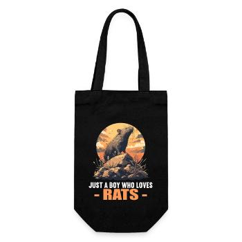 Rat Rat - Gift Bag for Bottles - black - Front